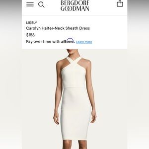 Likely white halter Carolyn dress